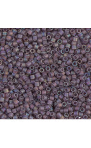 Miyuki delica beads 10/0 - Matted transparent mauve ab DBM-869
